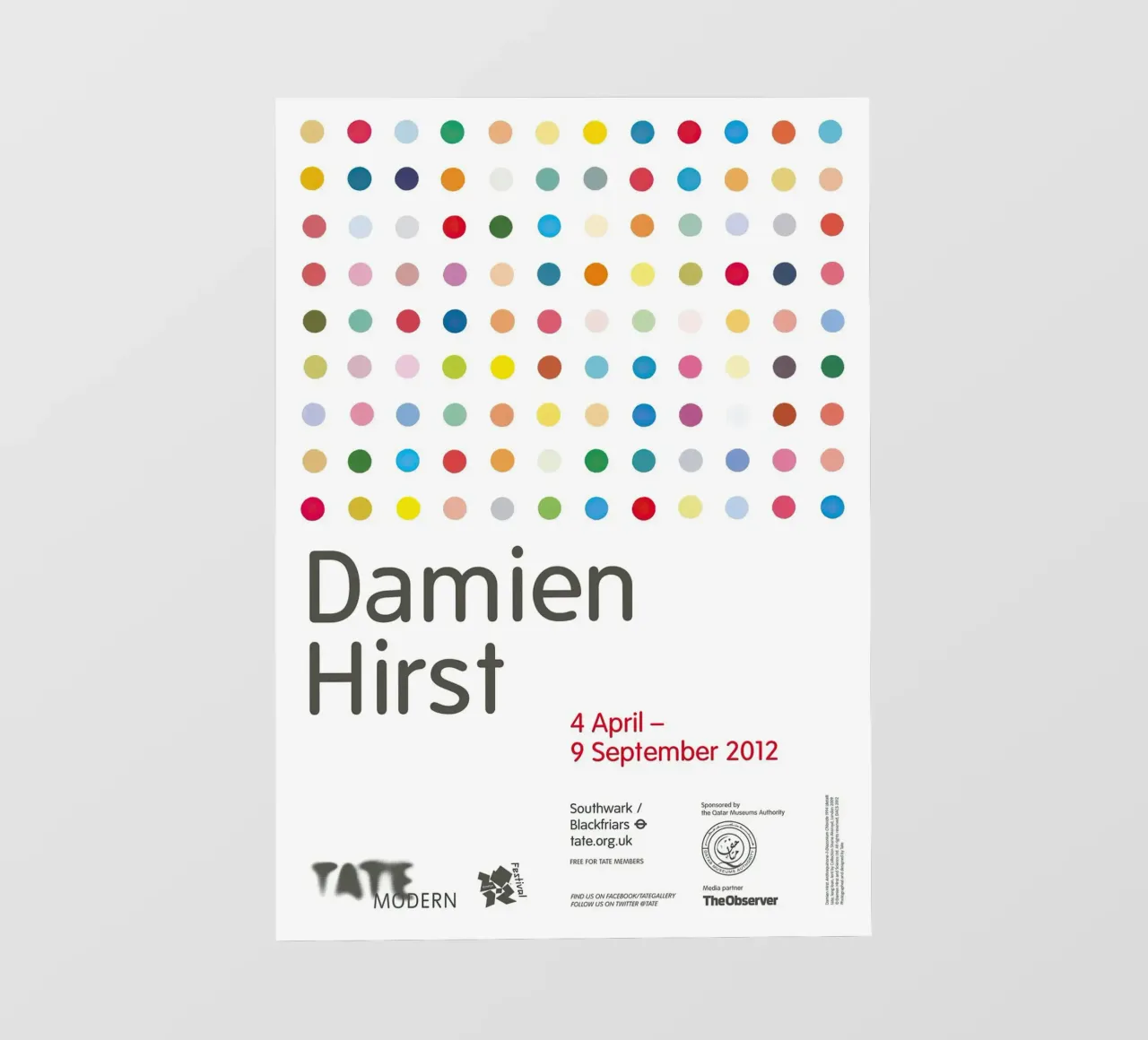 Vintage Damien Hirst Print Exhibition backlit film by Romeyoprints