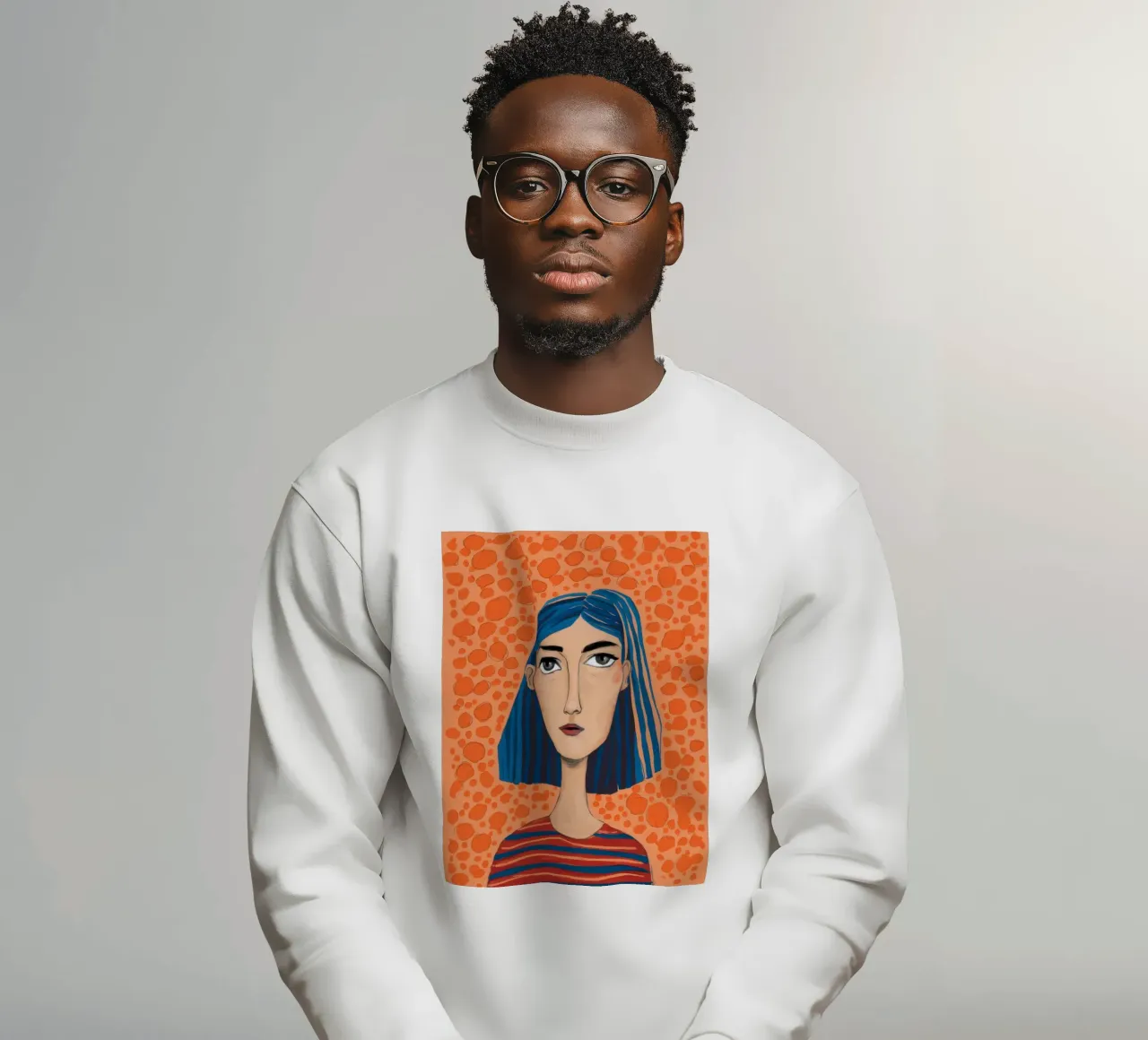 Anima a righe cerulee felpa da Prism Ritual