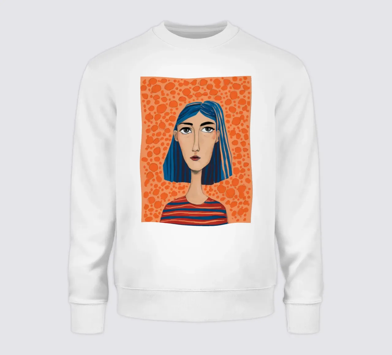 Anima a righe cerulee felpa da Prism Ritual