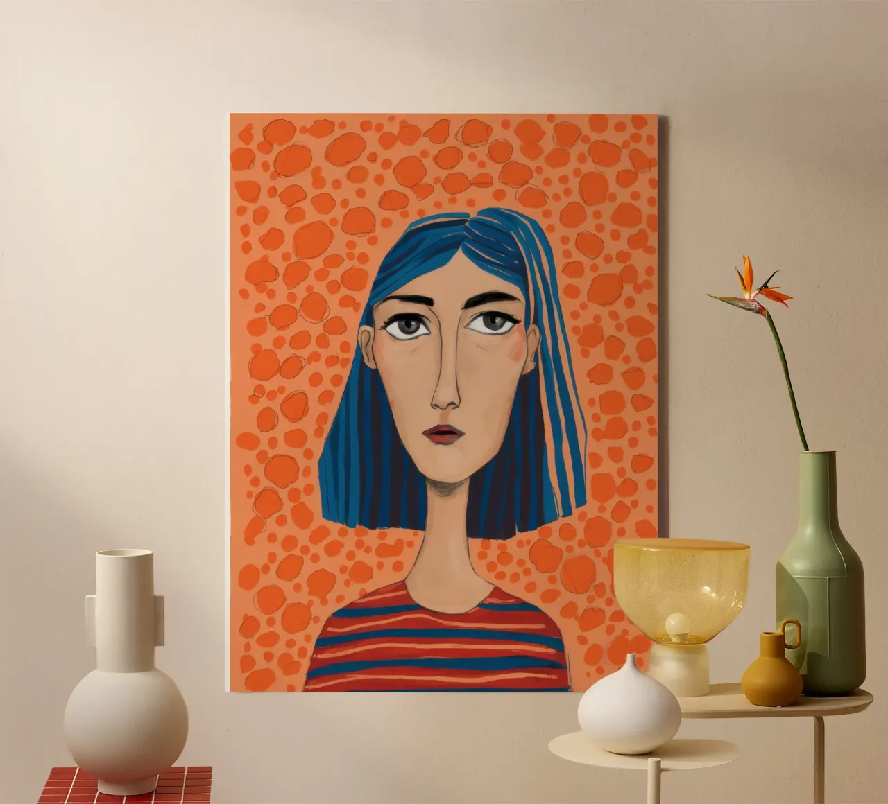 Ame rayée céruléenne toile de Prism Ritual