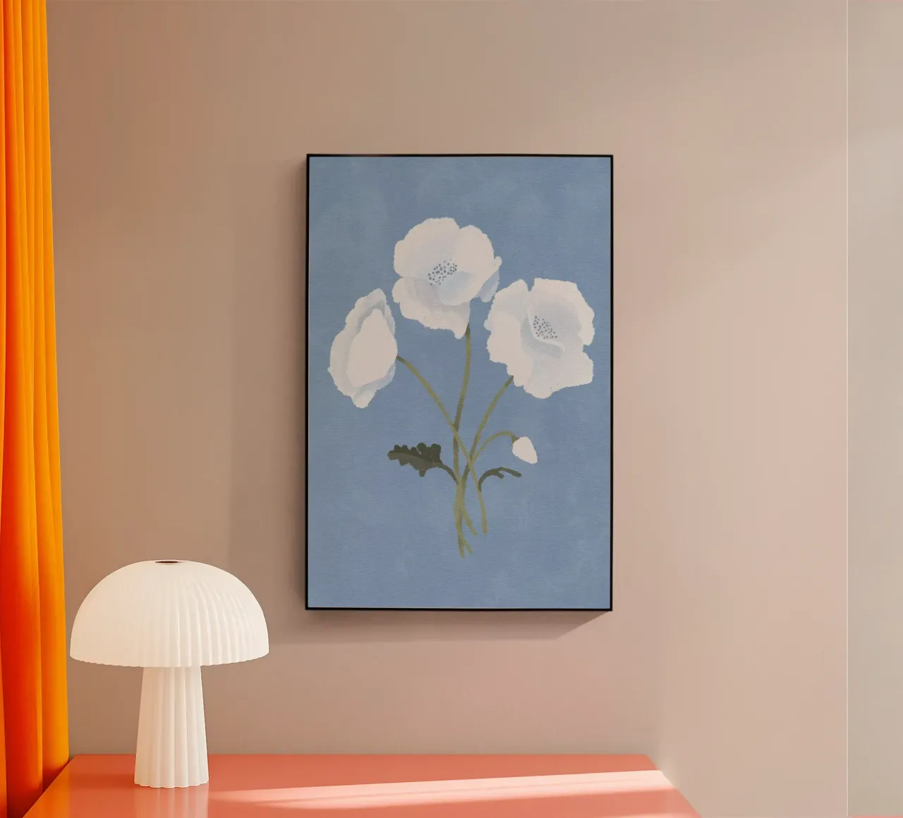 White Flowers plexiglass da Goed Blauw