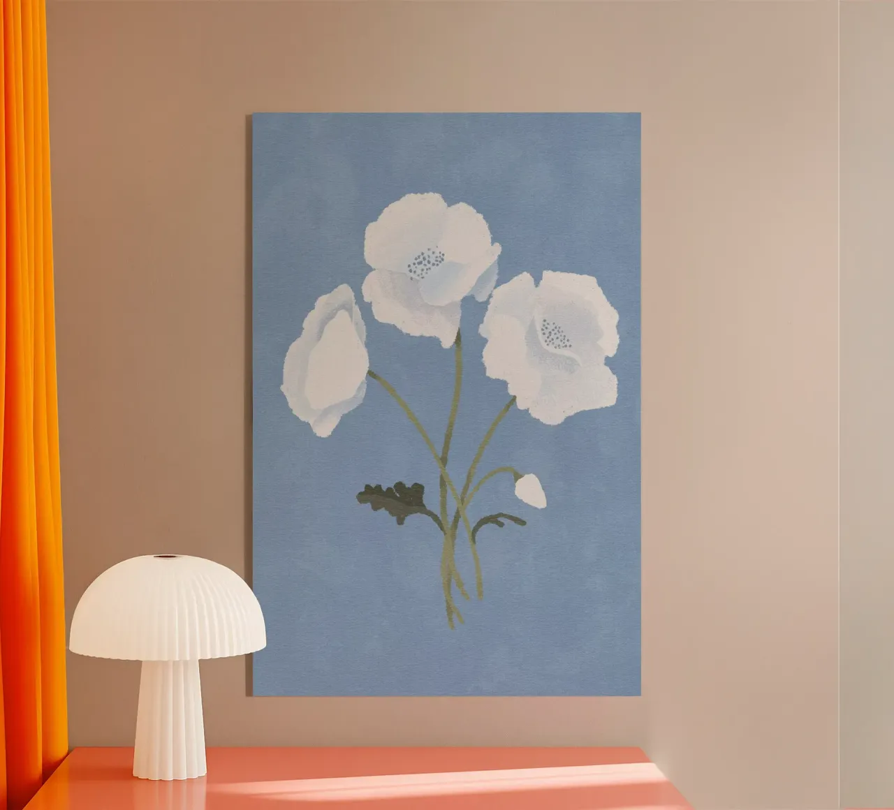 White Flowers plexiglass da Goed Blauw