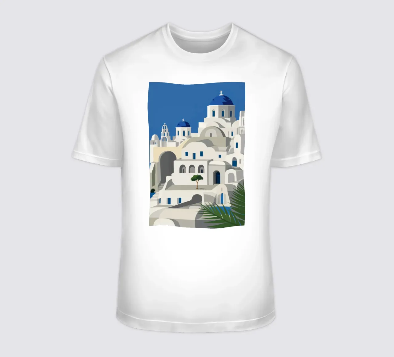 Santorini fascino senza tempo t-shirt da Veil Maya