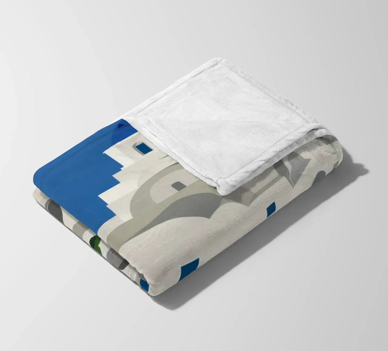 Santorini fascino senza tempo coperta in pile da Veil Maya