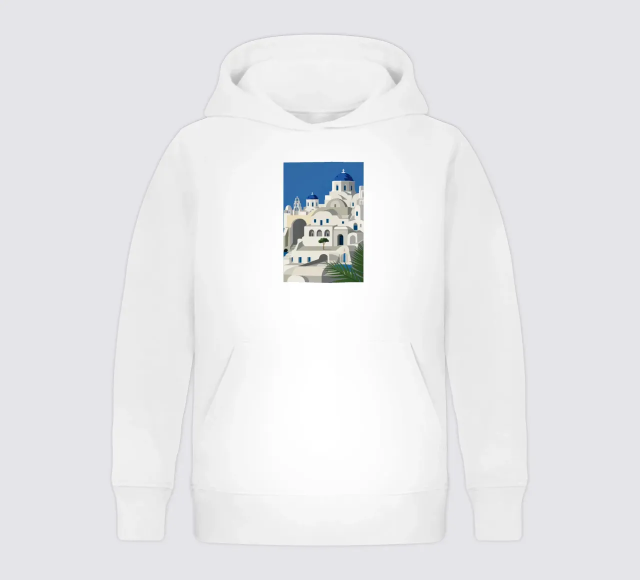 Santorini fascino senza tempo felpa bambino con cappuccio da Veil Maya