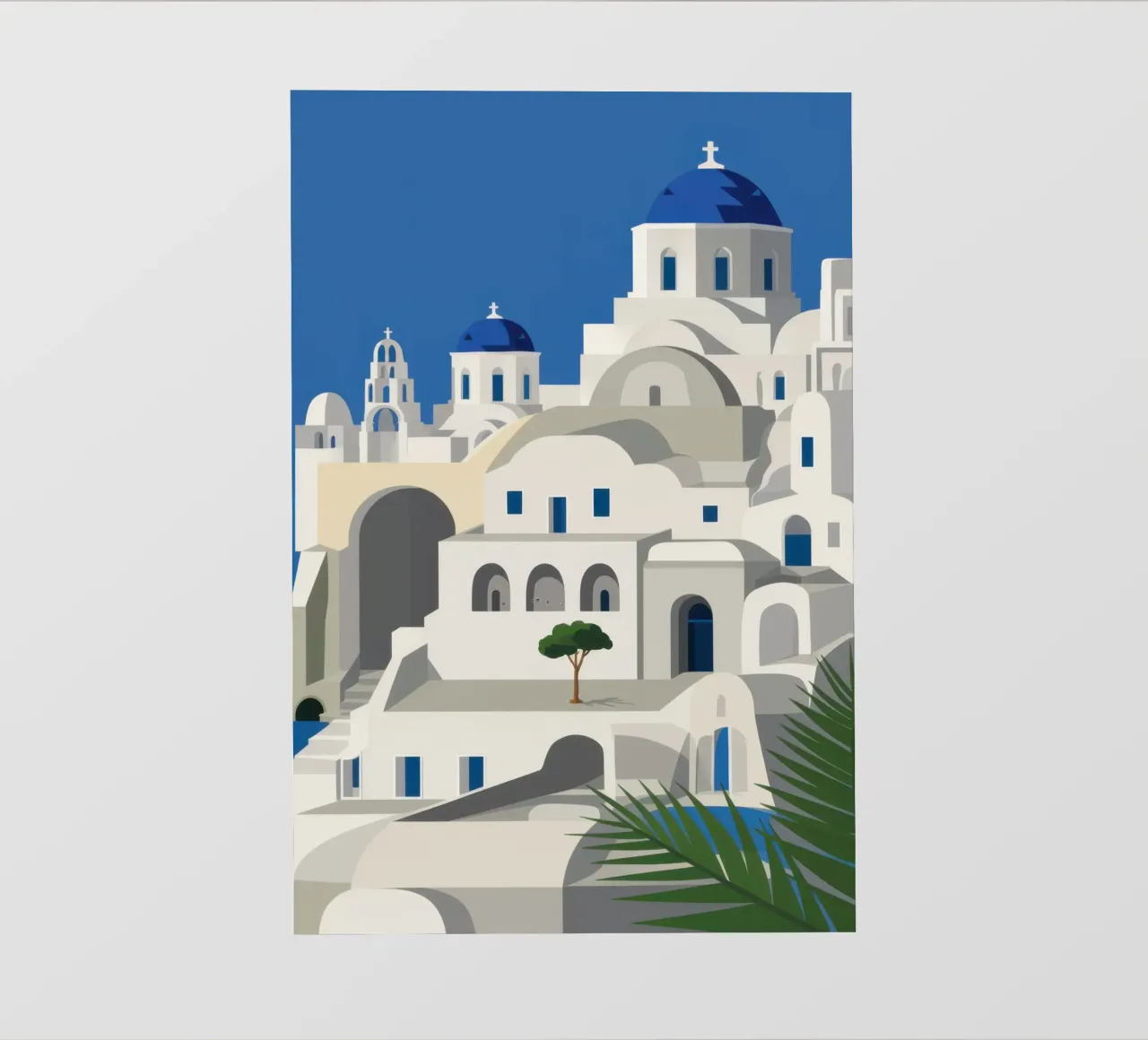 Santorini fascino senza tempo telo in pvc da Veil Maya
