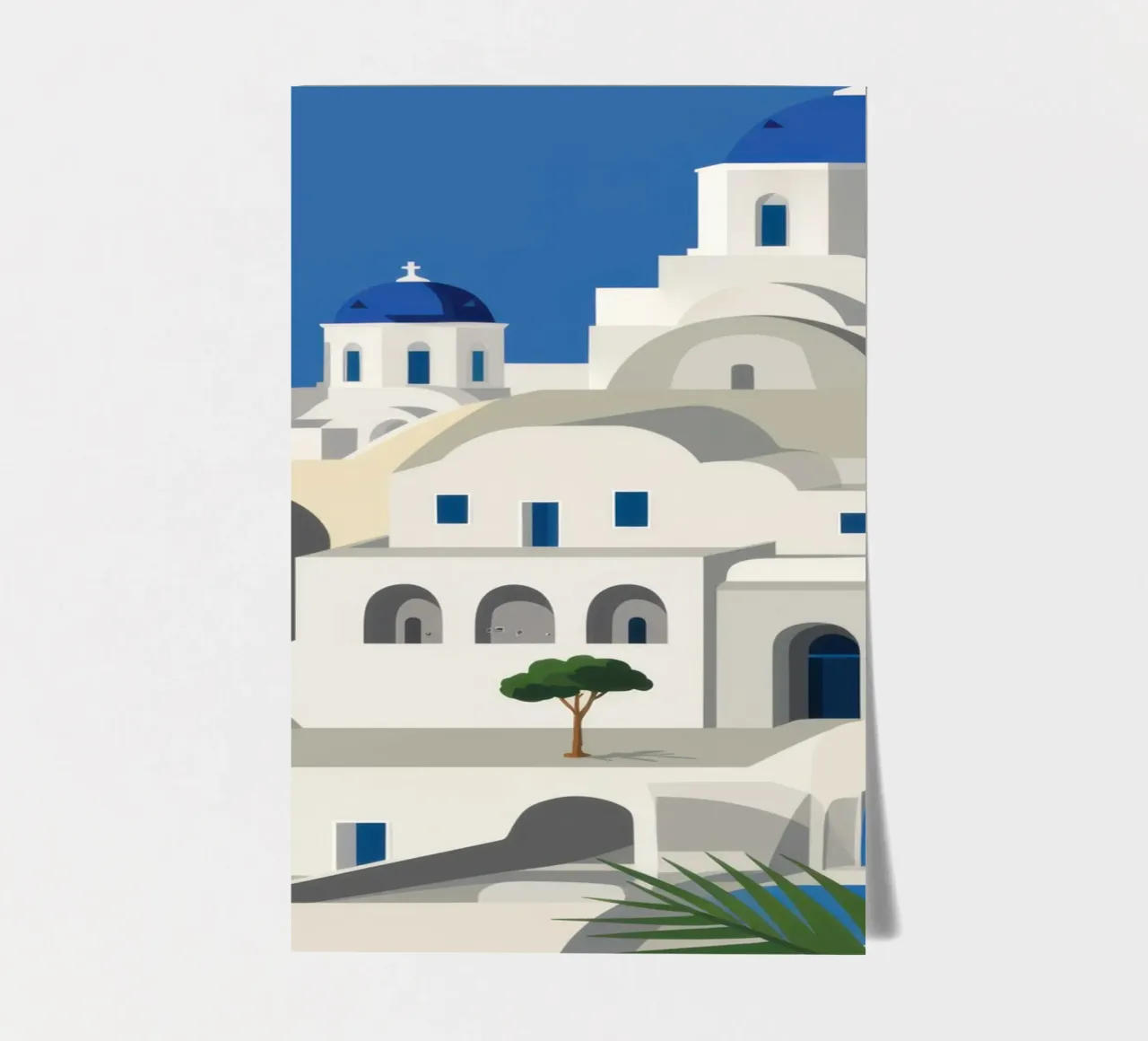 Santorin Charme intemporel planche autocollant de Veil Maya