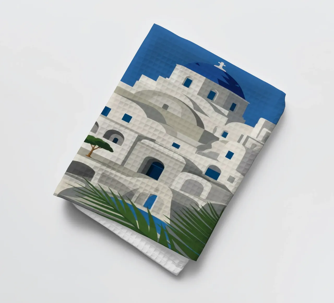 Santorin Charme intemporel torchon de Veil Maya