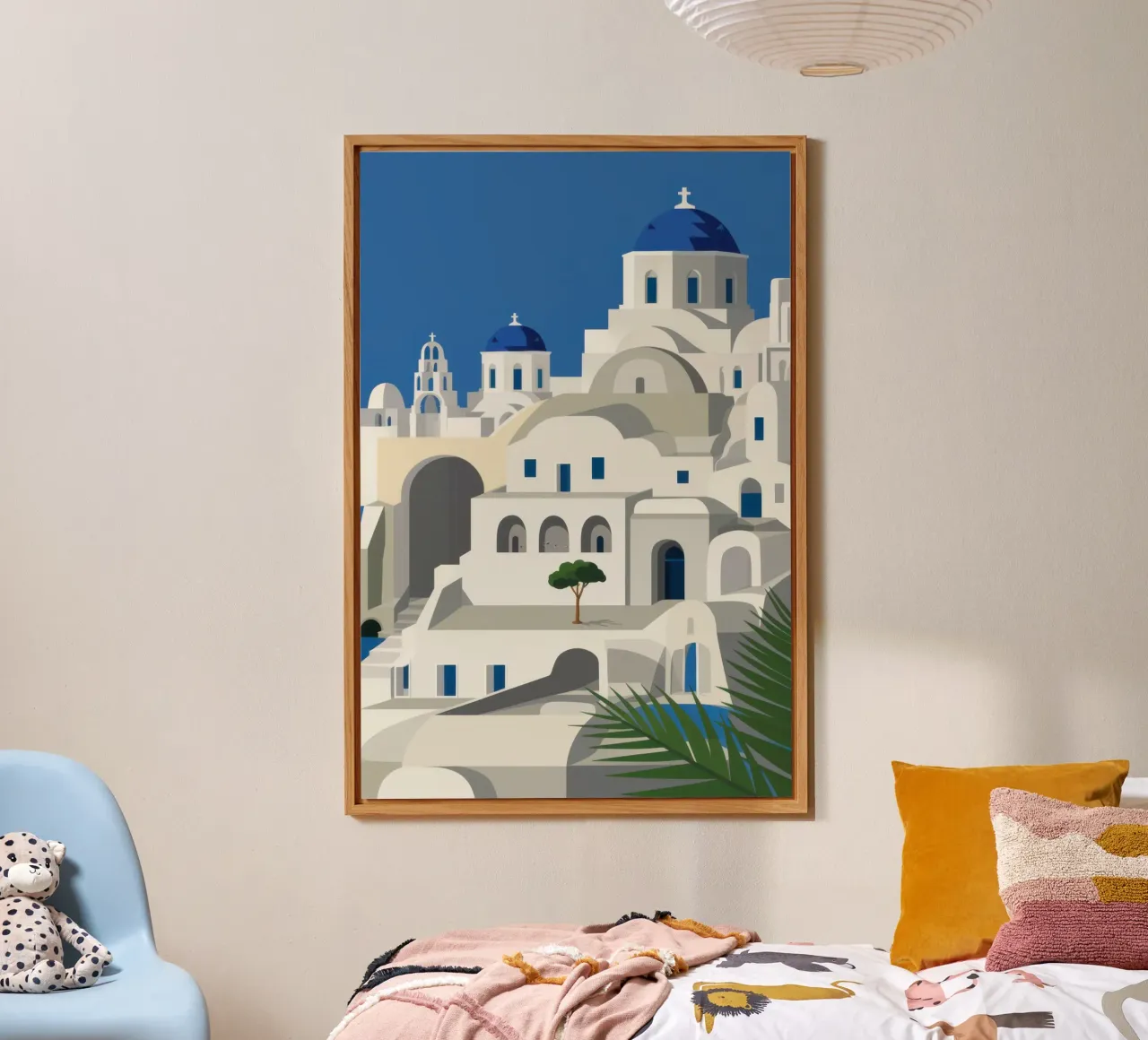 Santorini fascino senza tempo alluminio dibond da Veil Maya