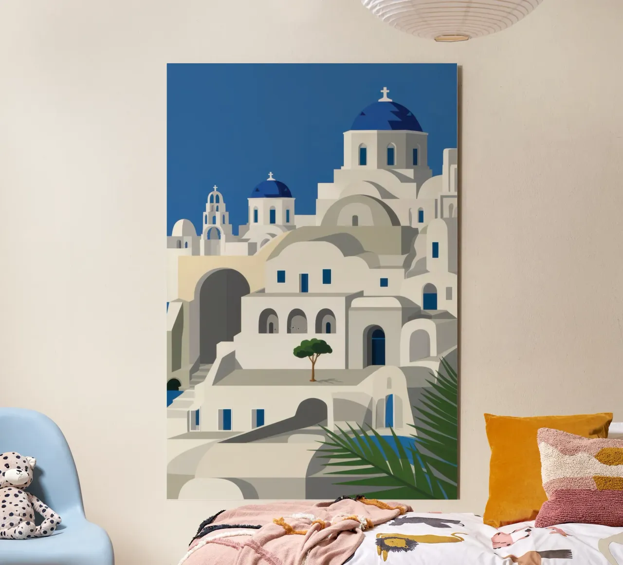 Santorini fascino senza tempo alluminio dibond da Veil Maya
