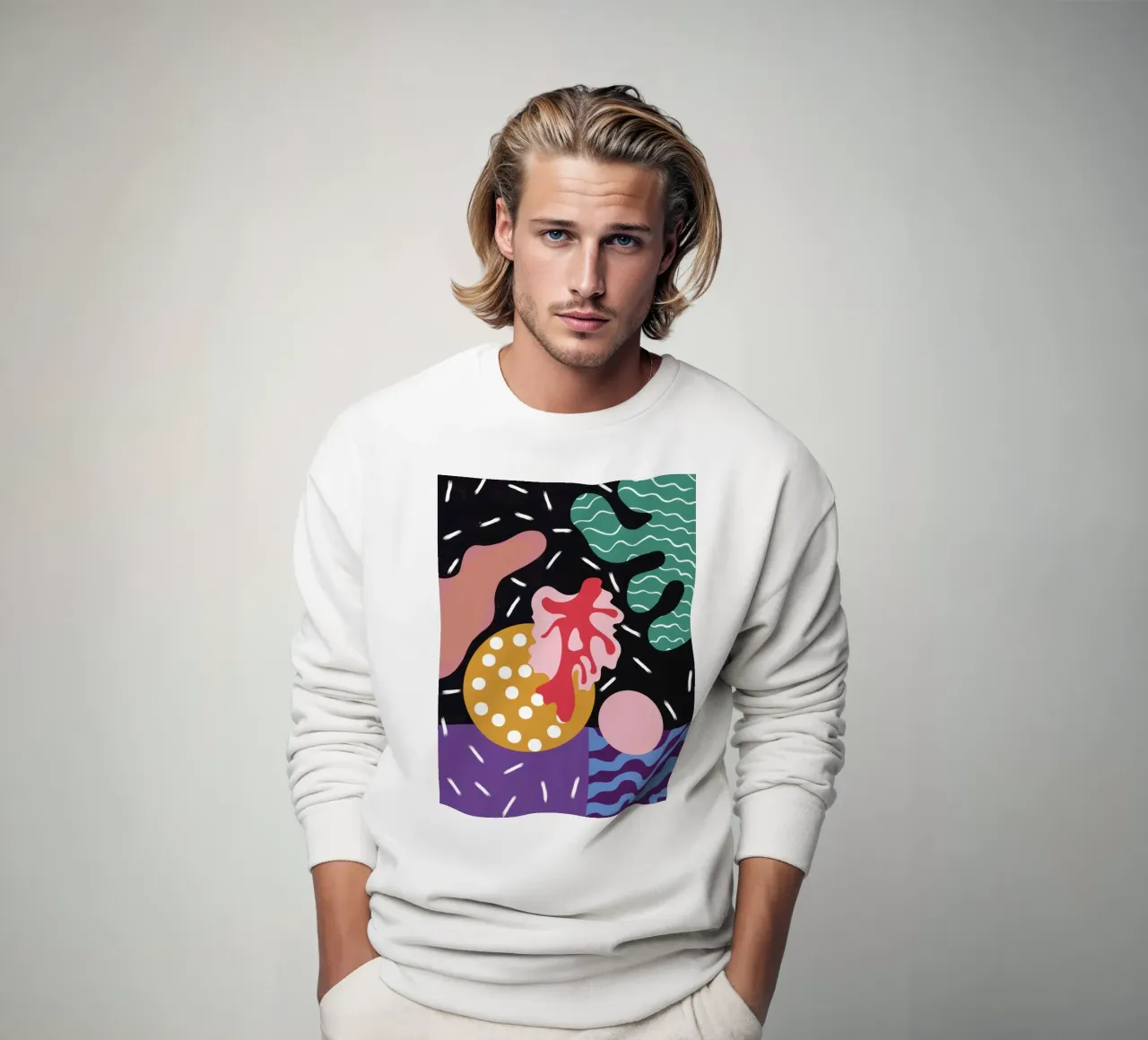 Collage botanico cosmico felpa da Bring Haven