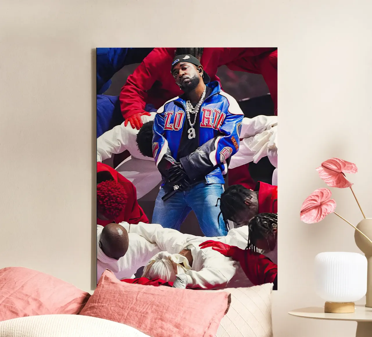 Kendrick Lamar tela con Cornice a cassetta da Musadad Shop