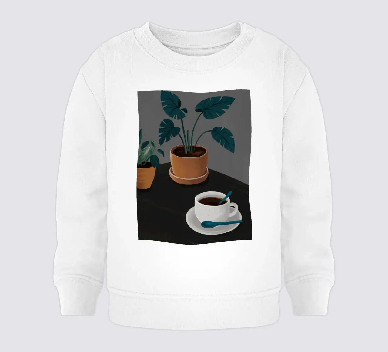 Caffè Moody Stillness felpa neonato da Solar Paint