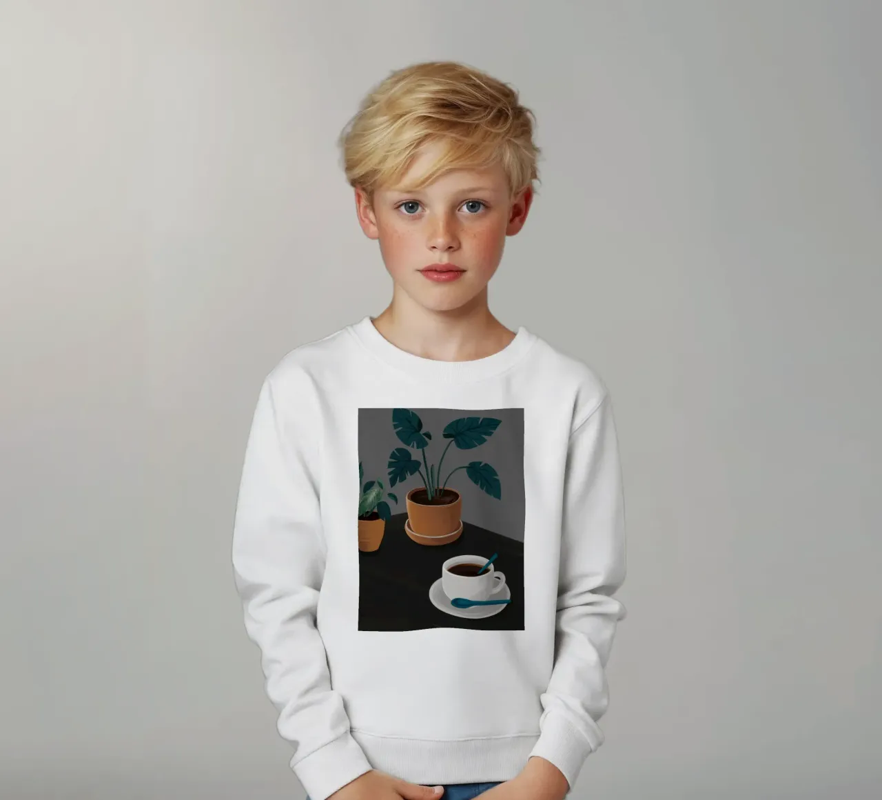 Caffè Moody Stillness felpa bambino da Solar Paint