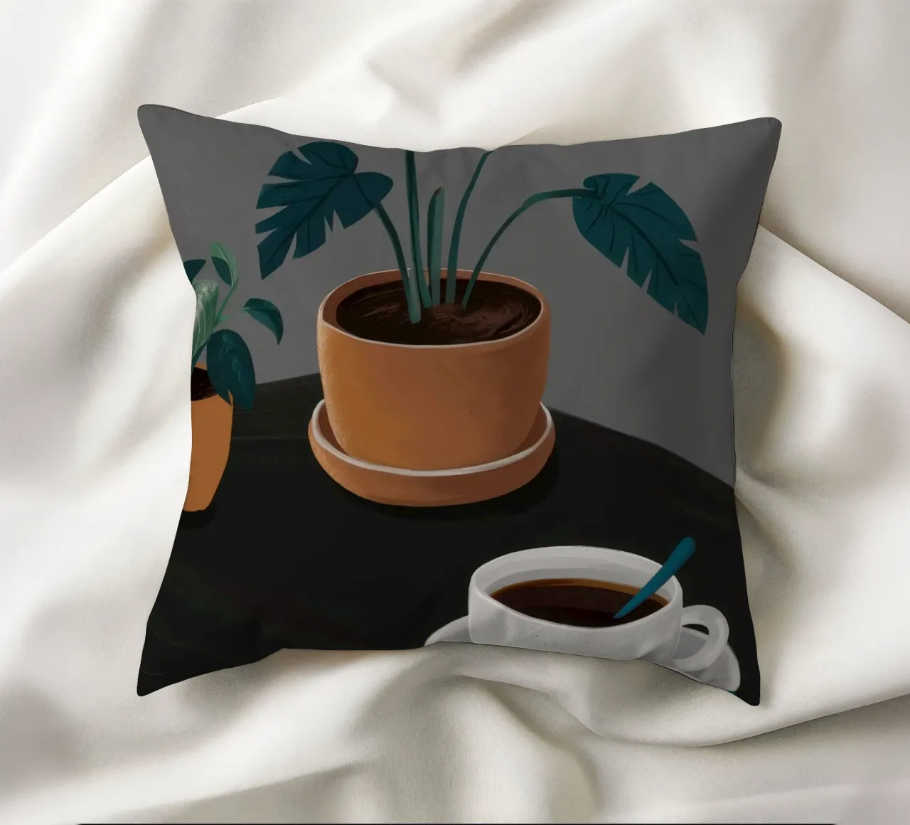 Caffè Moody Stillness cuscino da Solar Paint