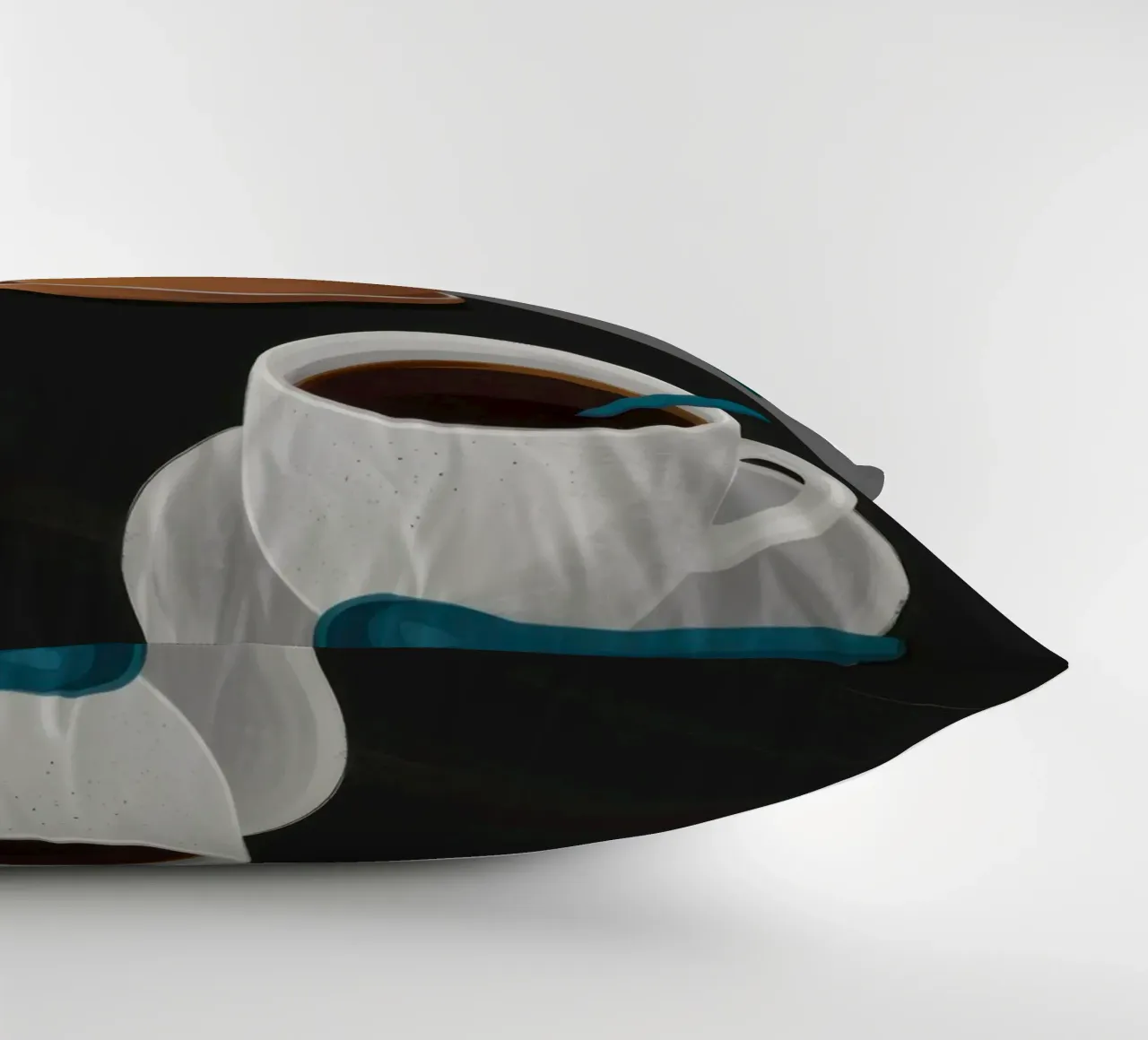 Caffè Moody Stillness cuscino da Solar Paint