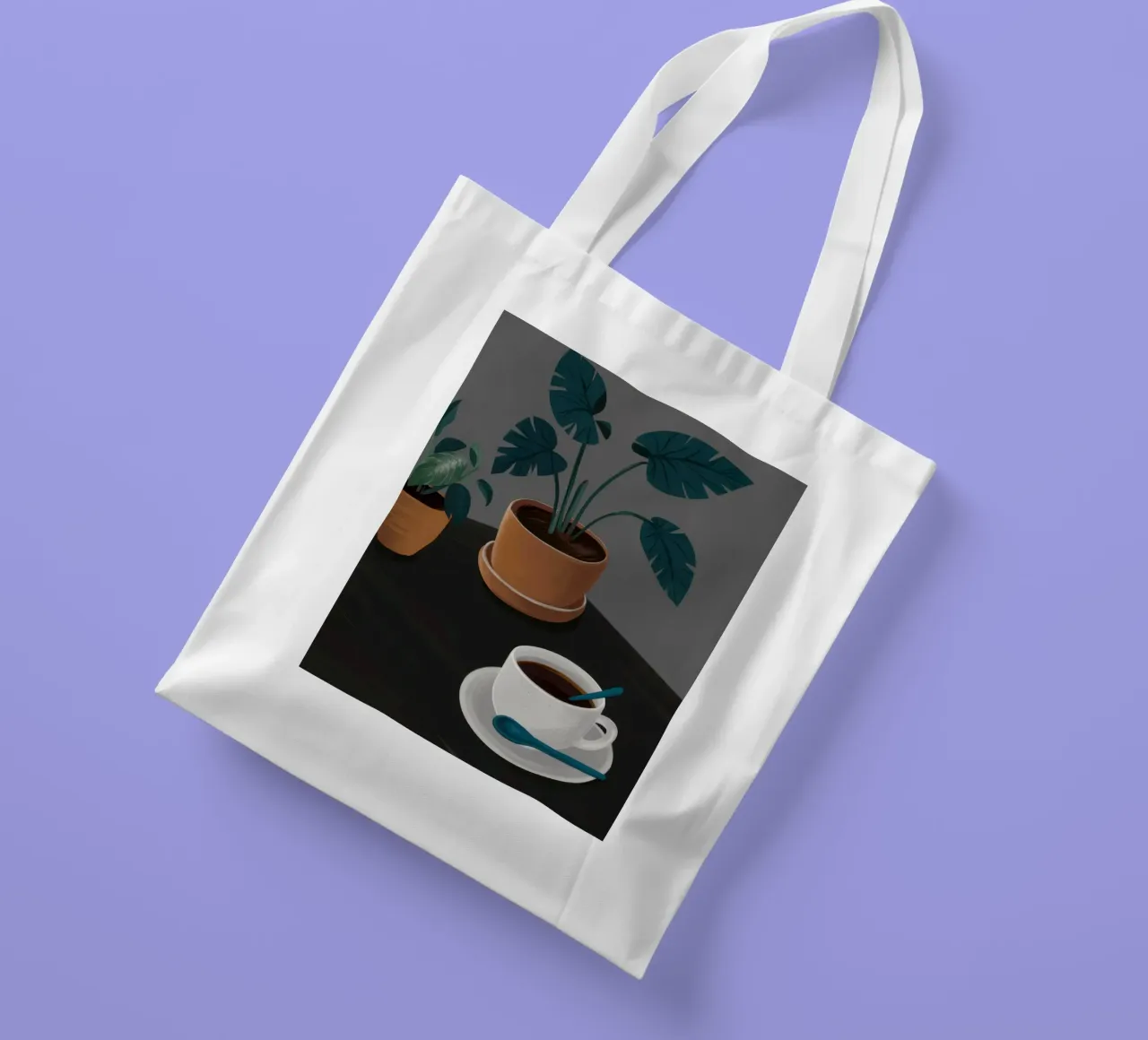 Caffè Moody Stillness borsa in juta da Solar Paint