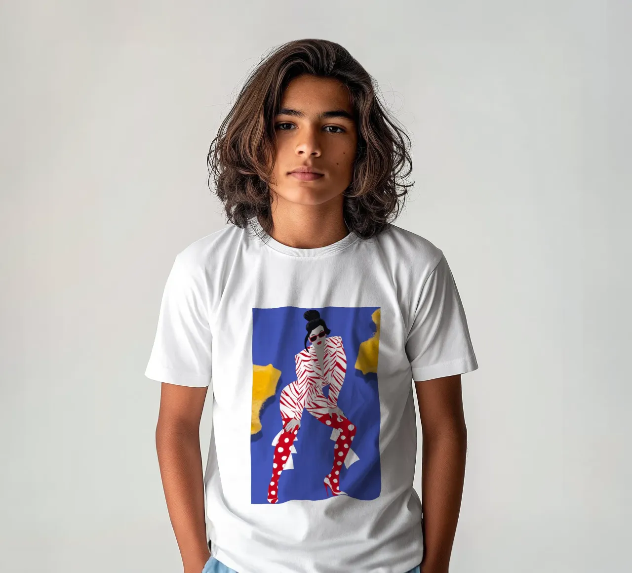 Modello dinamico Energia t-shirt bambini da Veil Maya