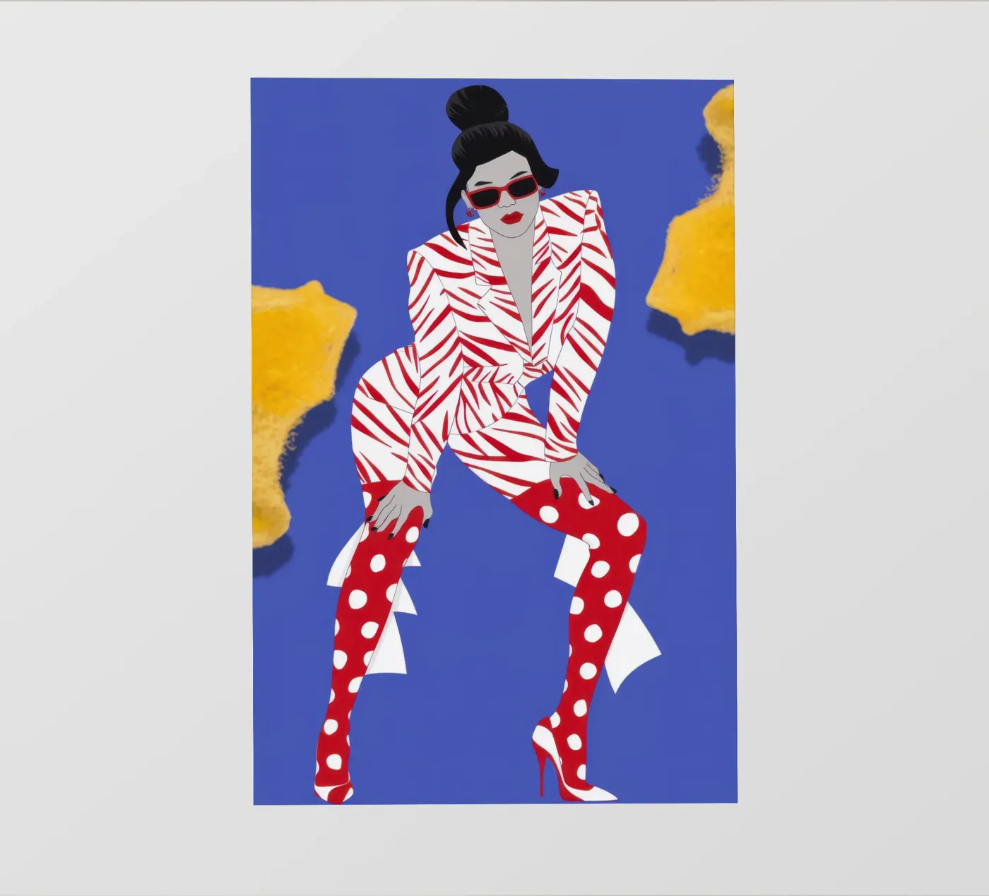 Dynamisch patroon Energie fotobehang van Veil Maya