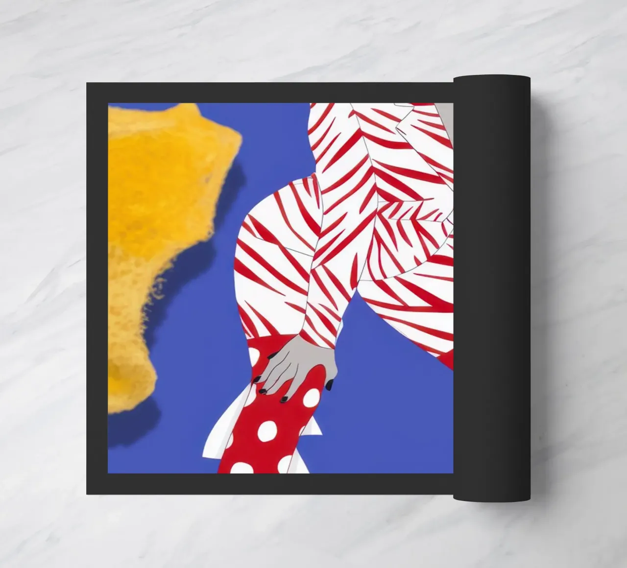 Dynamic Pattern Energy doormat by Veil Maya