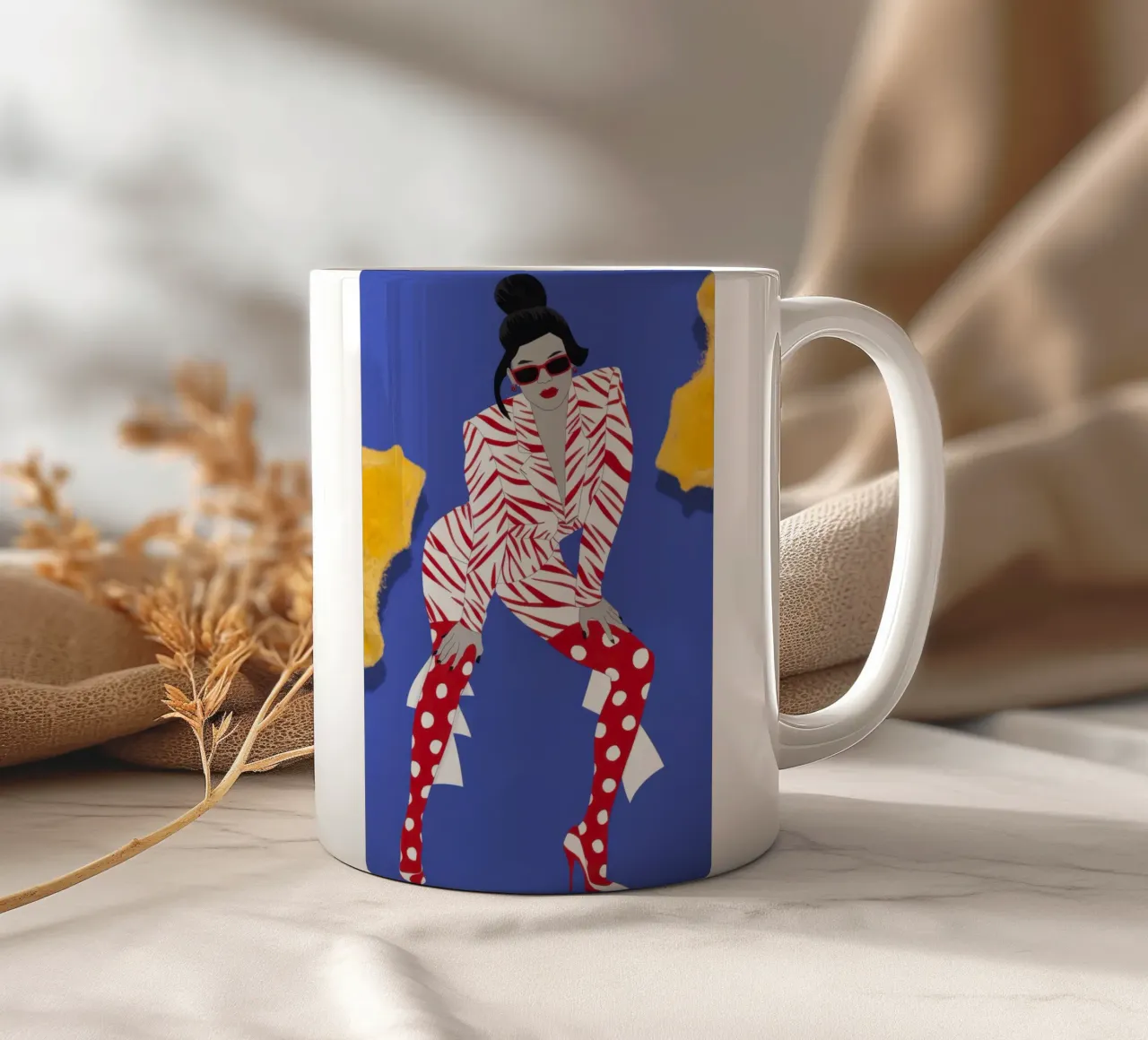 Modello dinamico Energia tazza in ceramica da Veil Maya