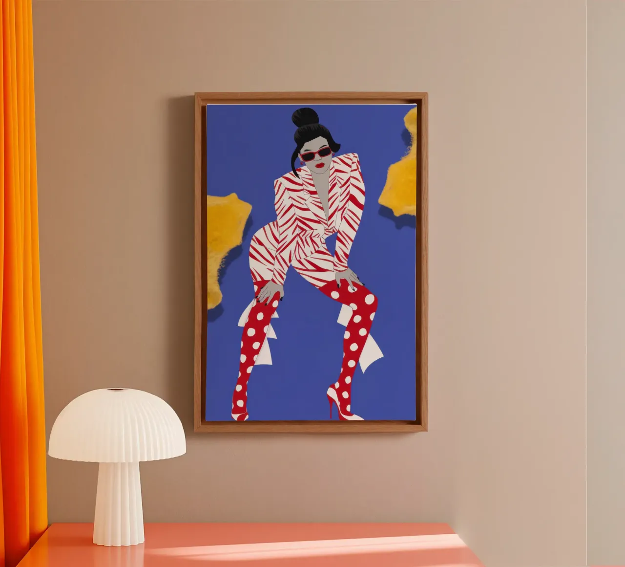Dynamic Pattern Energy canvas with Floater frame by Veil Maya