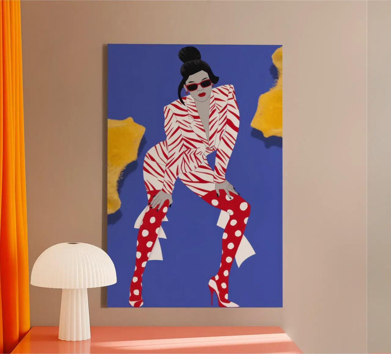 Dynamic Pattern Energy canvas with Floater frame by Veil Maya