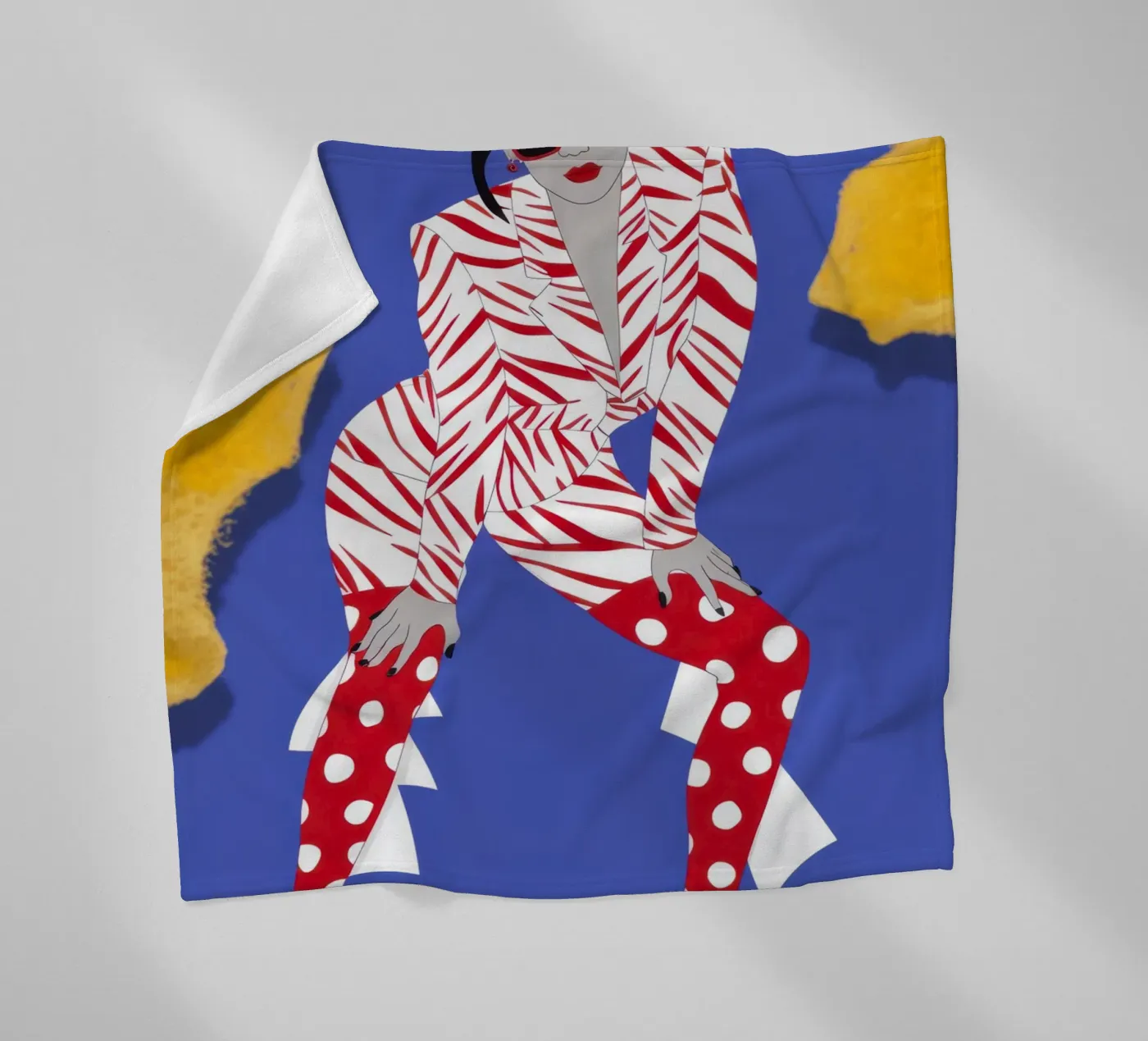 Dynamische Muster Energie Fleecedecke von Veil Maya