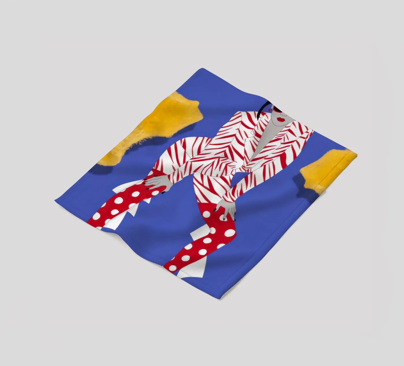 Dynamische Muster Energie Fleecedecke von Veil Maya