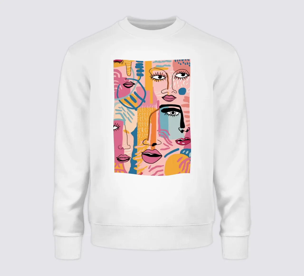Gefragmenteerd gezicht Symfonie sweatshirt van Bring Haven