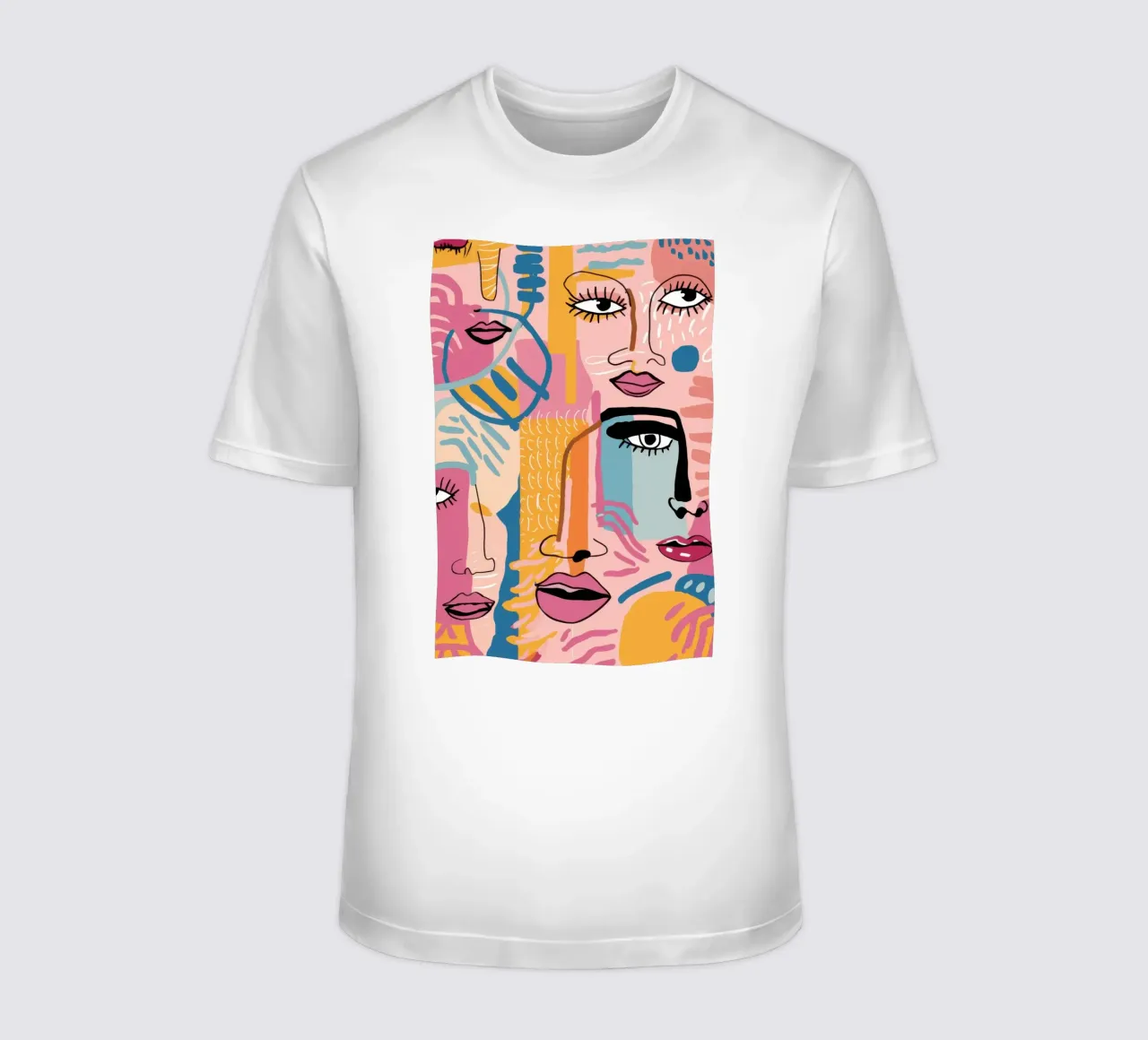 Gefragmenteerd gezicht Symfonie t-shirt van Bring Haven