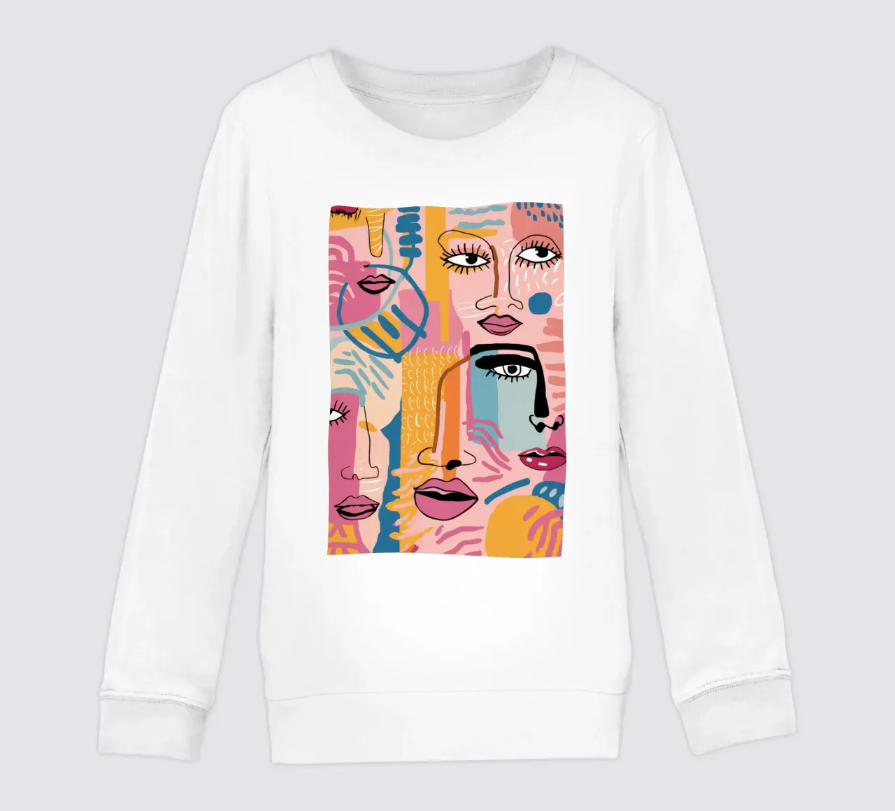 Gefragmenteerd gezicht Symfonie kinder sweatshirt van Bring Haven