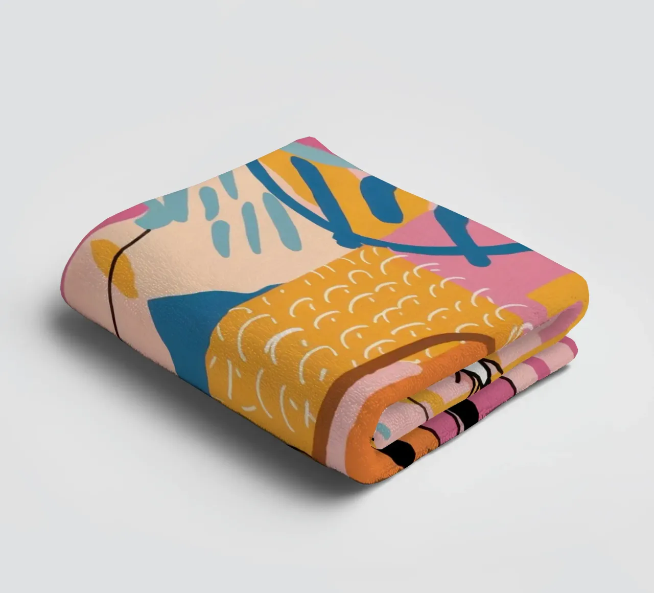 Gefragmenteerd gezicht Symfonie badhanddoek van Bring Haven