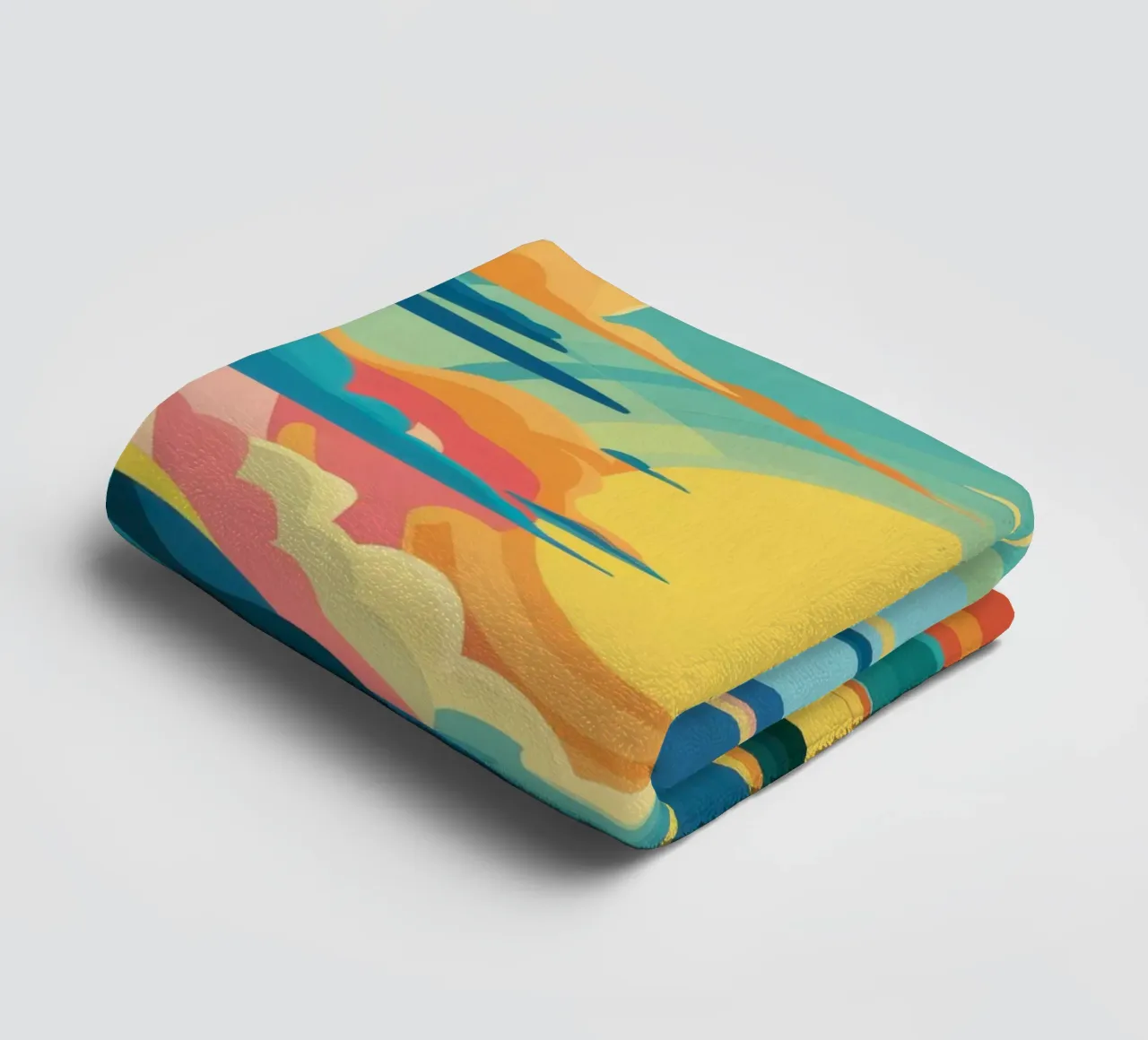 Impasto Sunset Dream towel by Prism Ritual