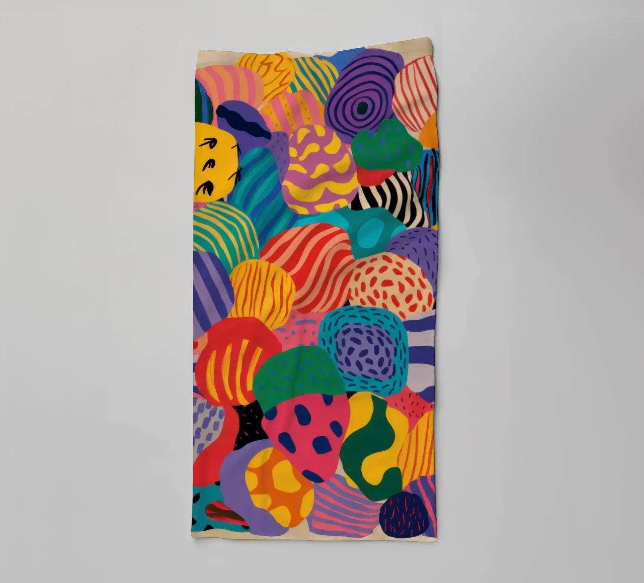 Tissage abstrait vibrant serviette de bain de Solar Paint