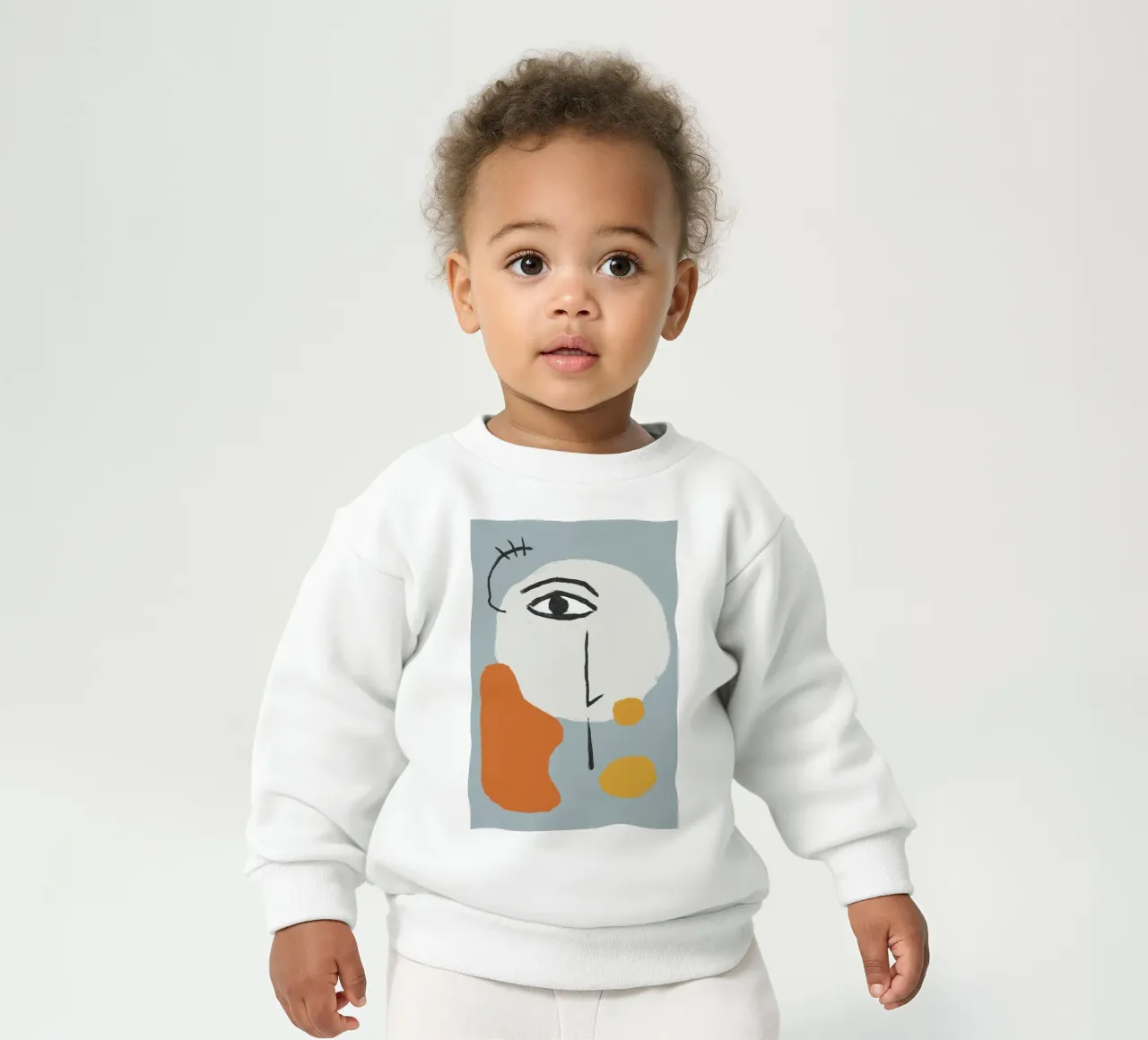 Minimalist Visage Harmony baby sweatshirt by Veil Maya