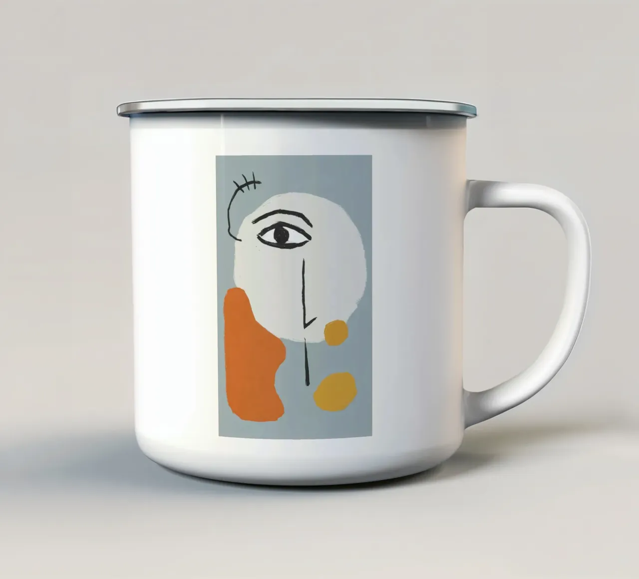 Armonia visiva minimalista tazza in smalto da Veil Maya
