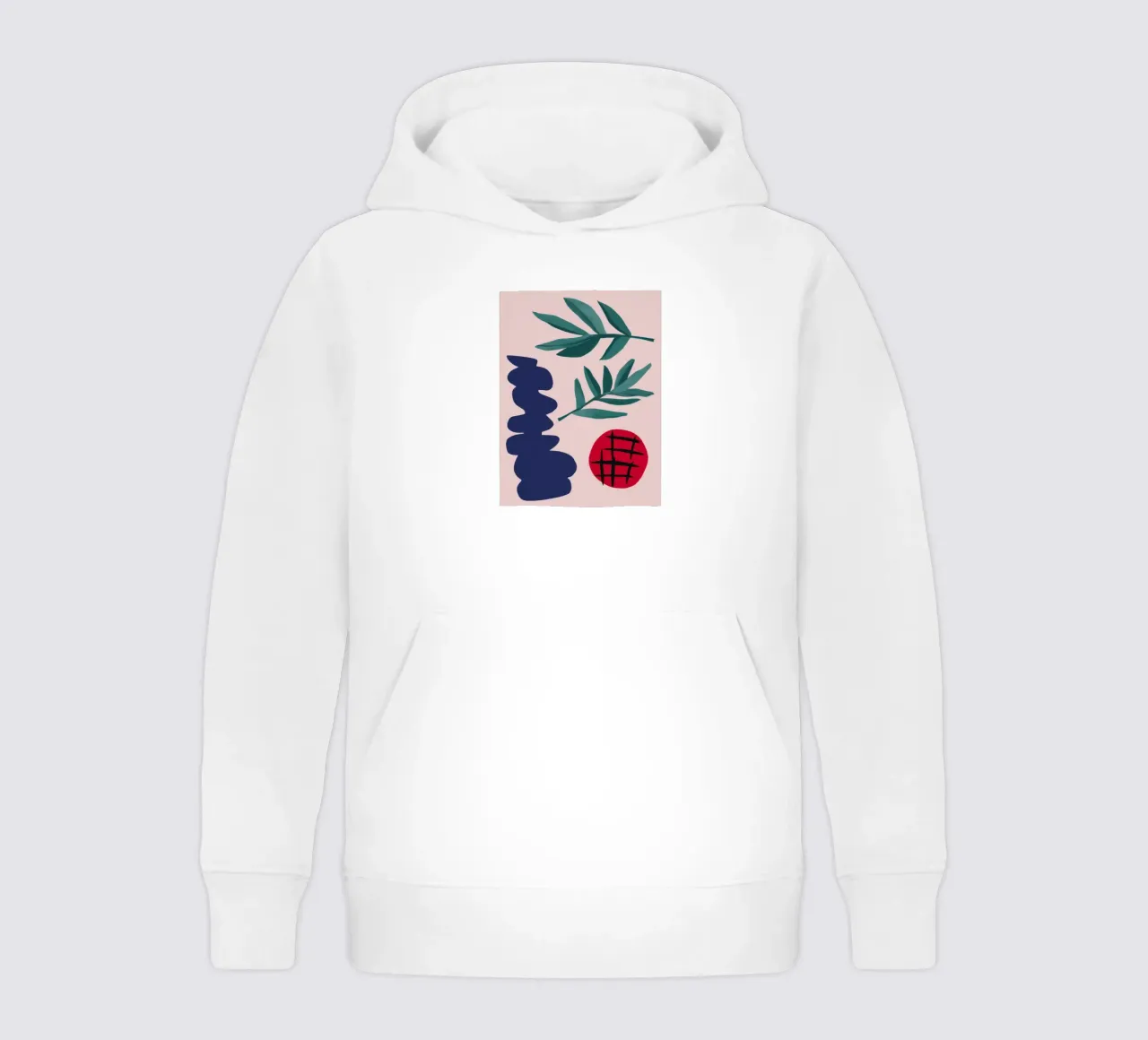 Equilibrio botanico del corallo felpa bambino con cappuccio da Prism Ritual