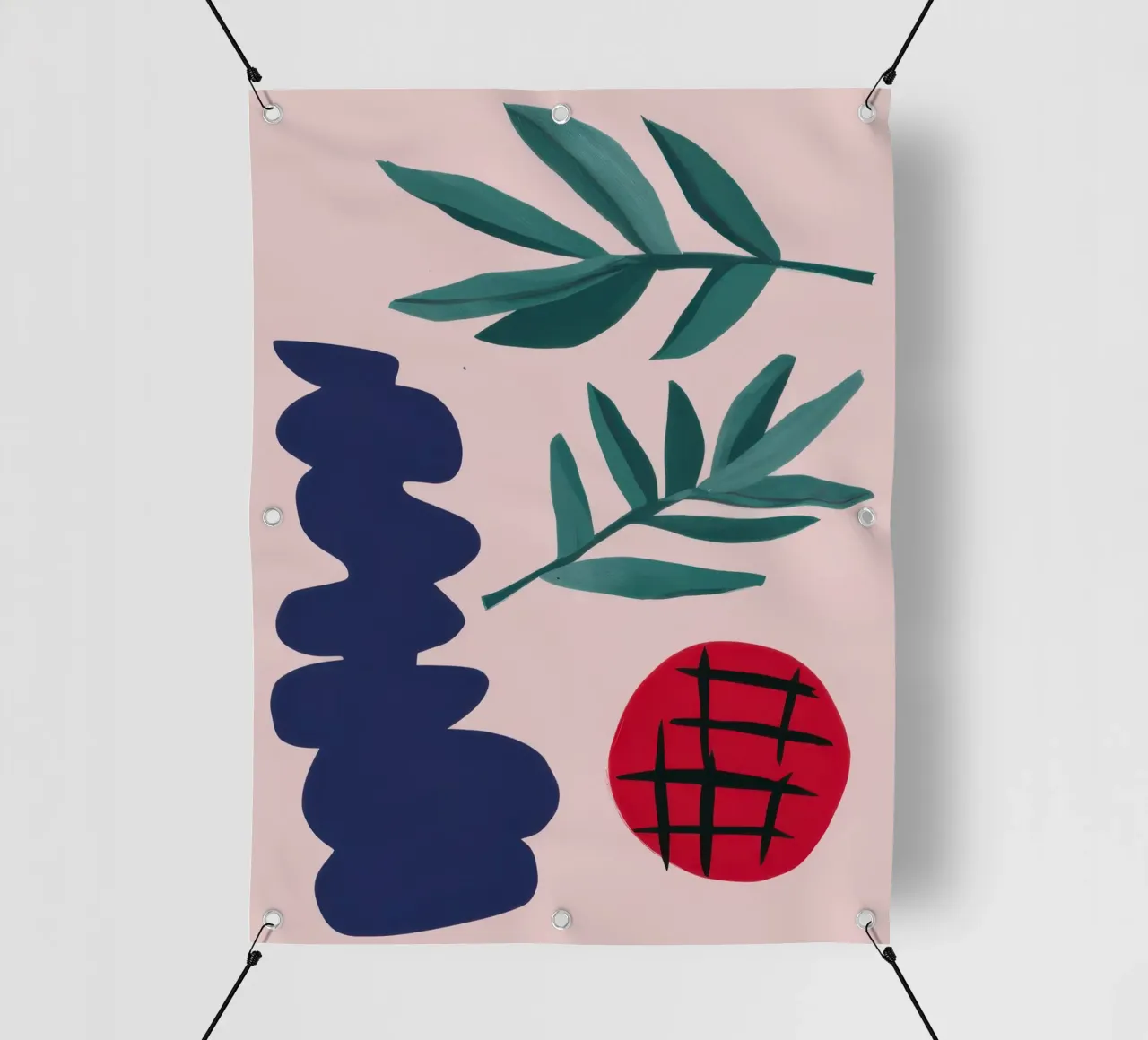 Equilibrio botanico del corallo telo in pvc da Prism Ritual