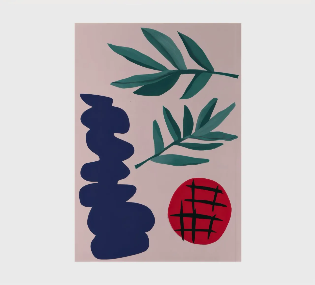 Coral Botanical Balance notebook by Prism Ritual