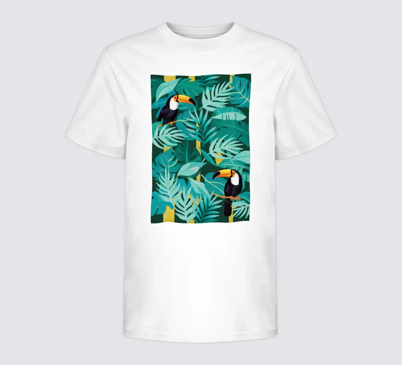 Toucans in Paradise kids t-shirt by Solar Paint
