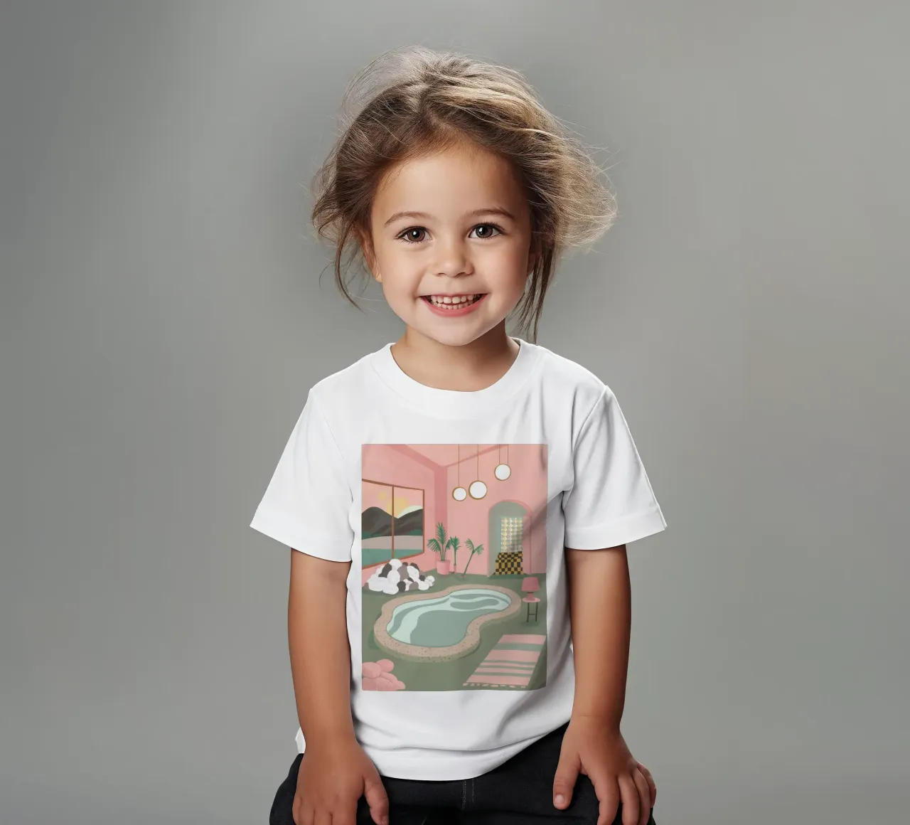 Oasi interna serena t-shirt bambini da Veil Maya