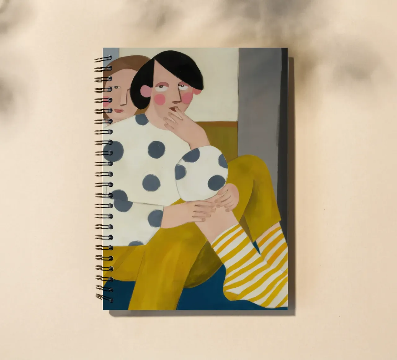 Abbraccio a pois diario ad anelli da Solar Paint