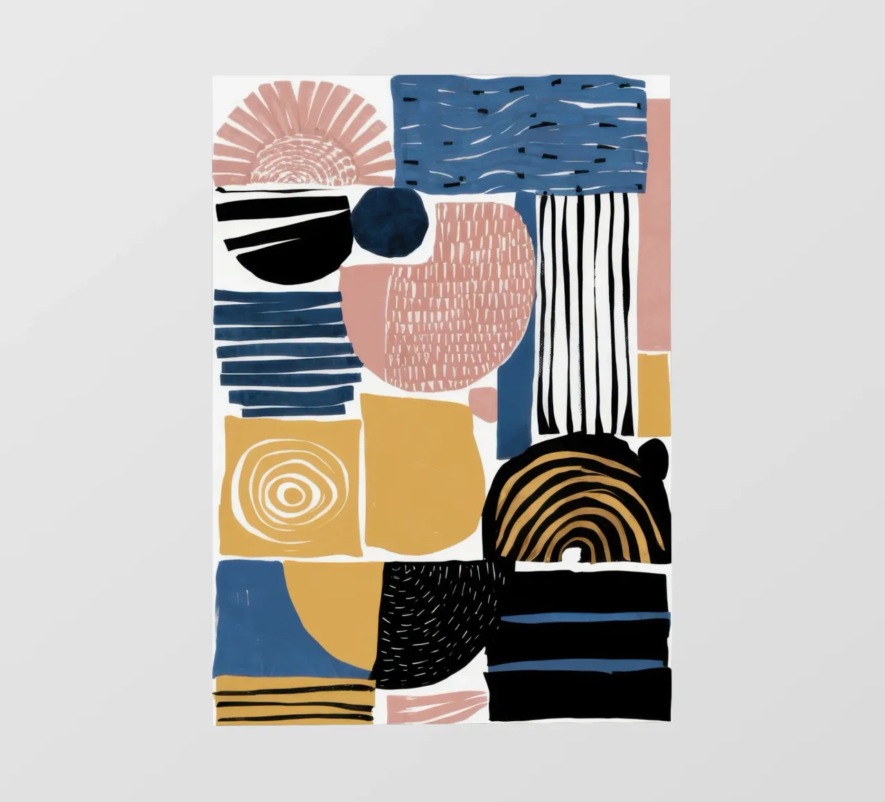 Abstract raster met structuur fotobehang van Bring Haven