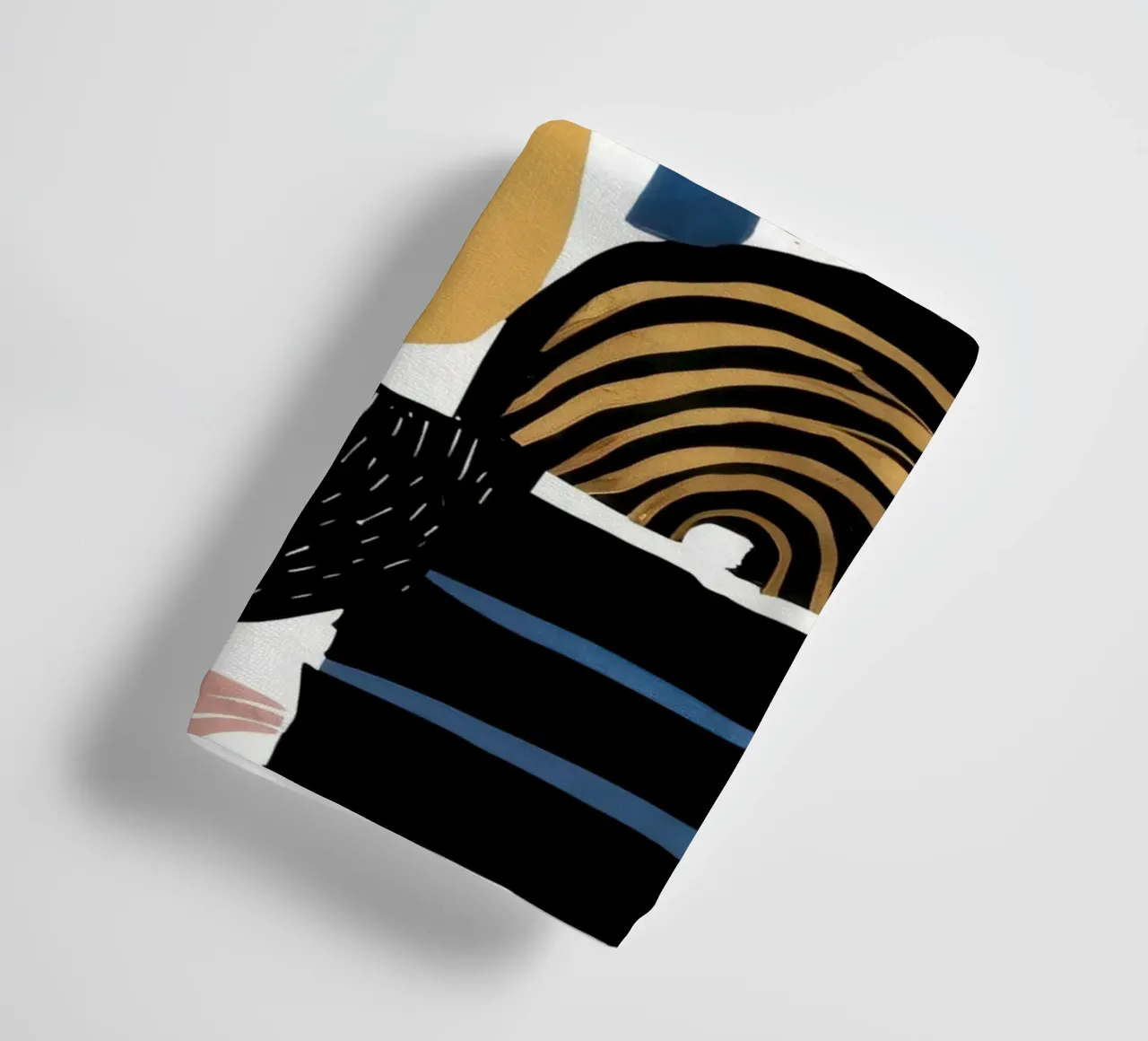 Abstract raster met structuur badhanddoek van Bring Haven