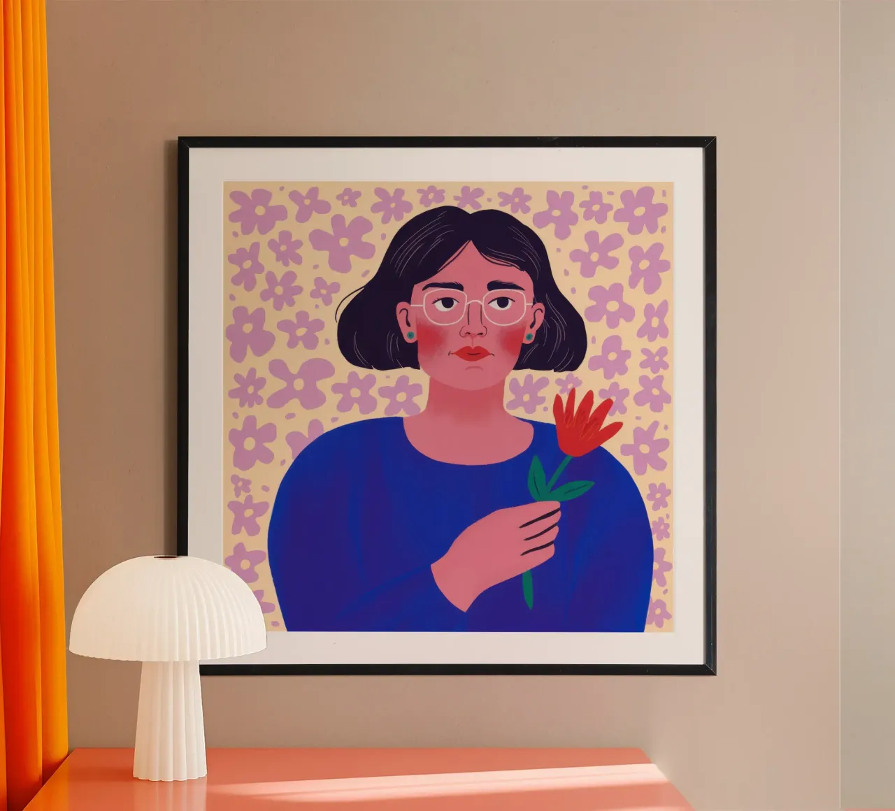 Zachte tulp blik hahnemühle van Veil Maya