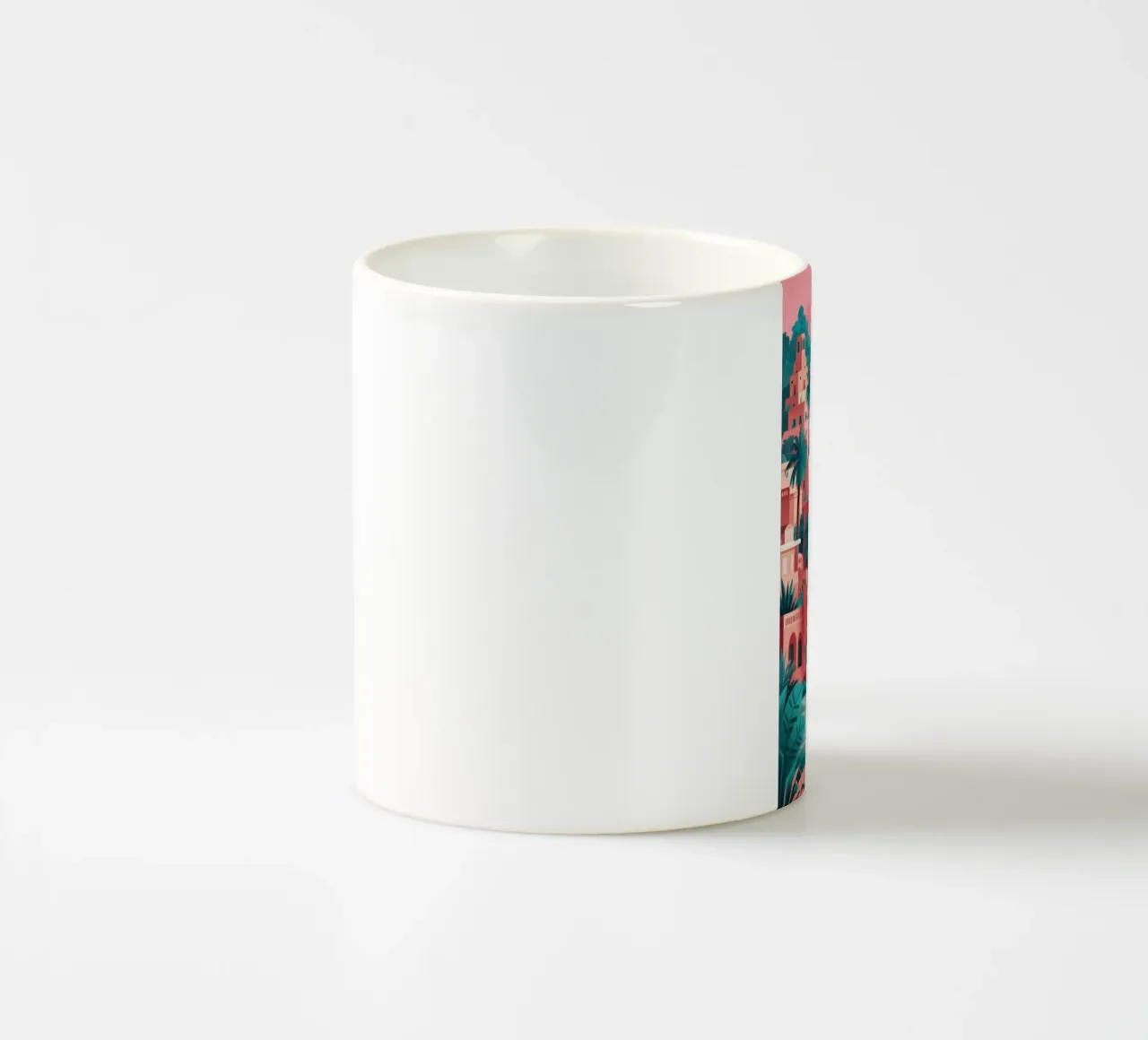 Ville de collines en terre cuite mug en céramique de Prism Ritual