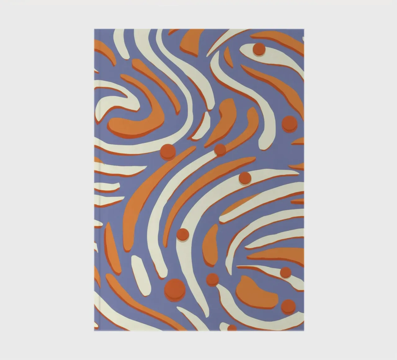 Groovy Orange Swirls notebook by Veil Maya