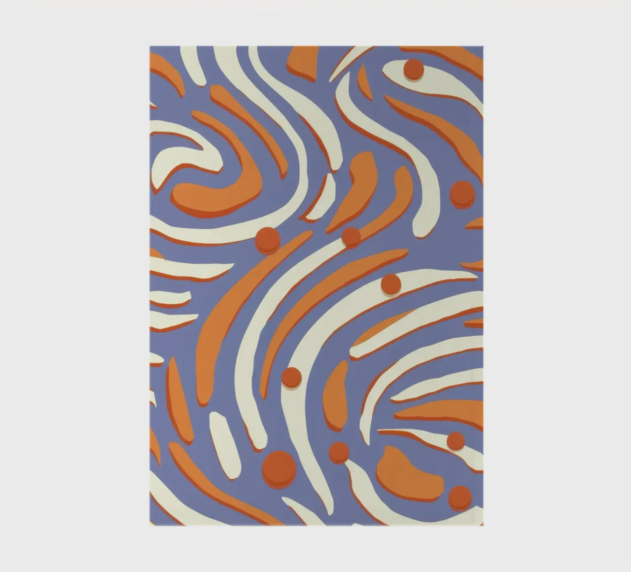 Groovy Orange Swirls notebook by Veil Maya