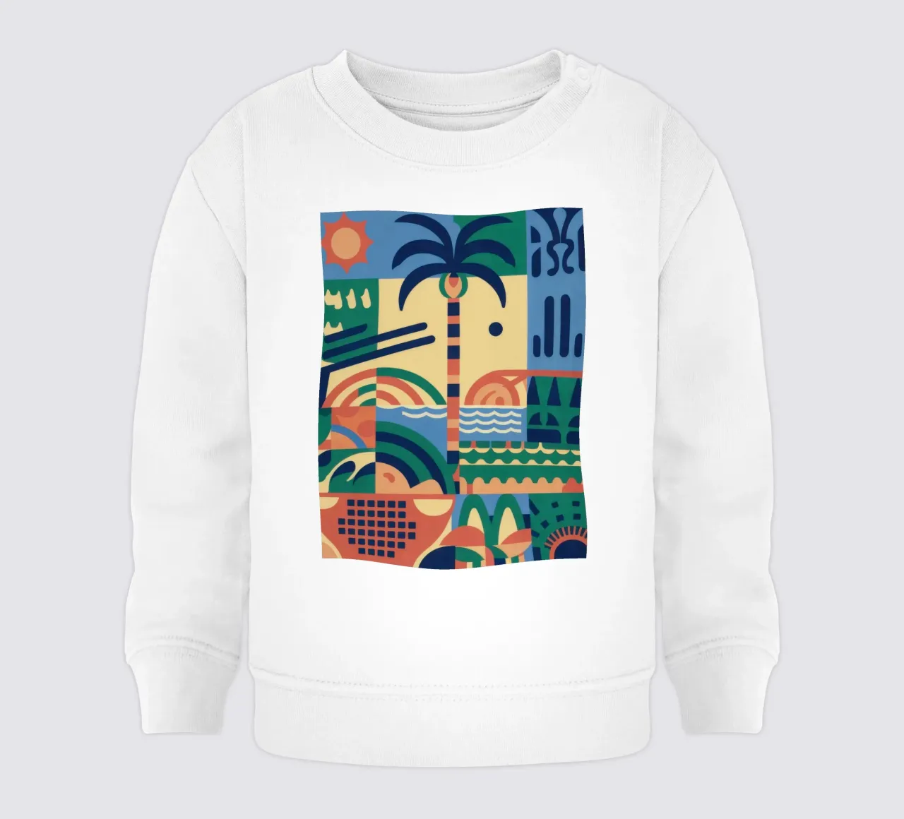 Ritmo geometrico tropicale felpa neonato da Prism Ritual